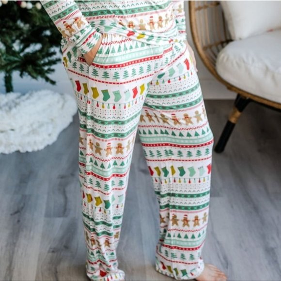Little Sleepies Other - NEW Little Sleepies Fair Isle Bamboo PJ Pants PJs Christmas NWT Winter Gift